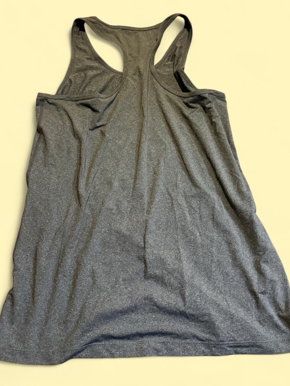 Women's Gray Racerback Tank Top - Picture 4 of 4